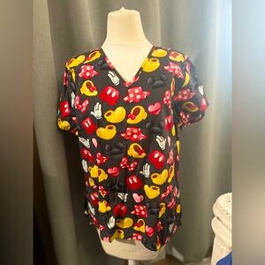 Size medium Disney Mickey Mouse scrub top